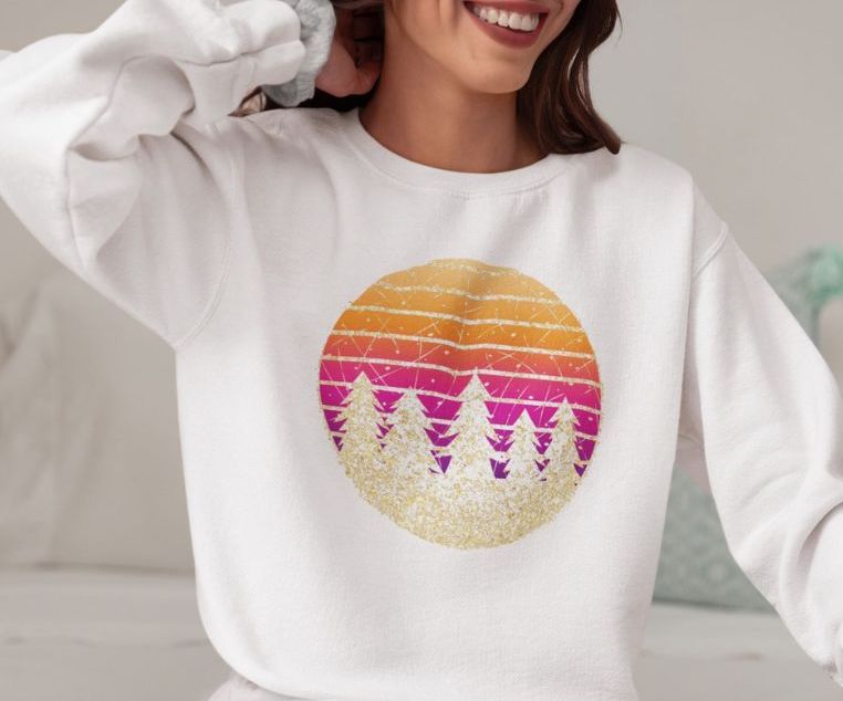 Thanksgiving Sunset Glitter - Unisex Sweatshirt