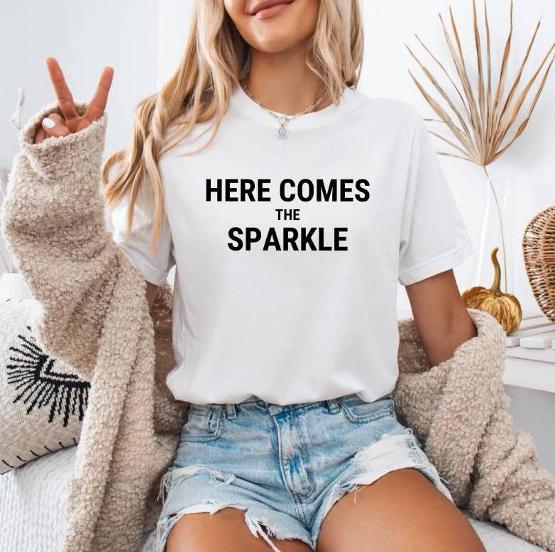 Here Comes The Sparkle Unisex Tee