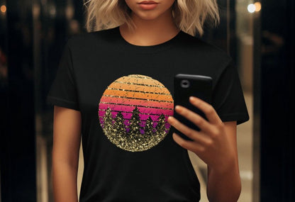 SUNSET GLITTER Unisex Tee