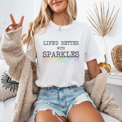Life's Better With Sparkles Unisex Premium Tee